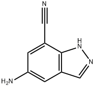 1H-Indazole-7-carbonitrile, 5-amino- Struktur