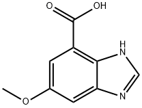1H-Benzimidazole-7-carboxylic acid, 5-methoxy-,1360940-49-3,结构式