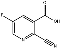 2-氰基-5-氟烟酸,1360942-47-7,结构式