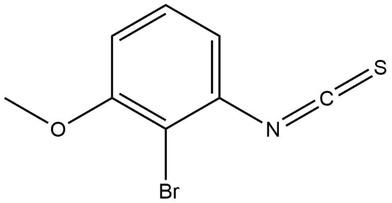 2-溴-3-甲氧基苯基异硫氰酸酯 结构式