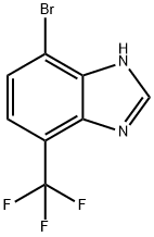 4-Bromo-7-(trifluoromethyl)-1H-benzimidazole 化学構造式