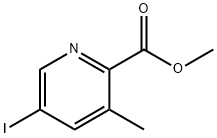 5-碘-3-甲基吡啶甲酸甲酯,1360968-36-0,结构式