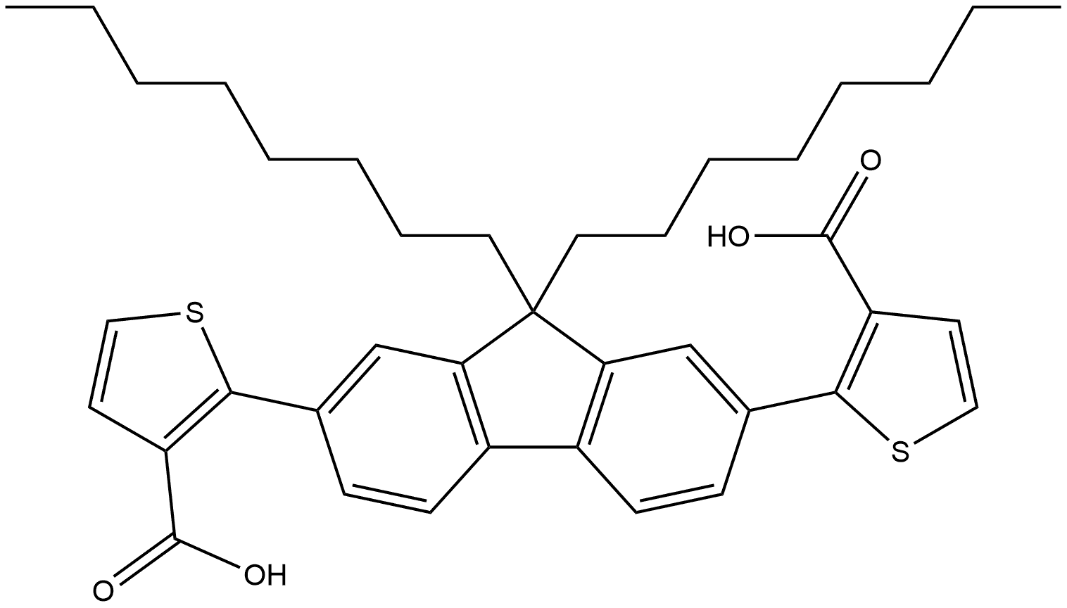 2,2′-(9,9-Dioctyl-9H-fluorene-2,7-diyl)bis[3-thiophenecarboxylic acid]