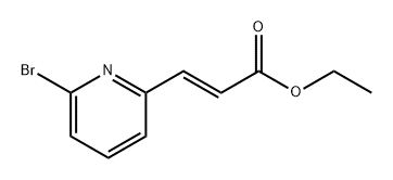 (E)-3-(6-溴吡啶-2-基)丙烯酸乙酯,1361193-82-9,结构式