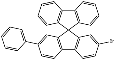 9,9'-Spirobi[9H-fluorene], 2-bromo-7-phenyl-,1361305-36-3,结构式