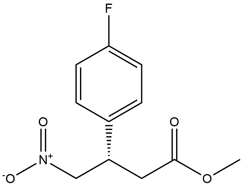 methyl (S)-3-(4-fluorophenyl)-4-nitrobutanoate,1361412-59-0,结构式