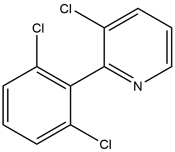 3-Chloro-2-(2,6-dichlorophenyl)pyridine 结构式