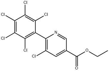 Ethyl 5-chloro-6-(perchlorophenyl)nicotinate Struktur