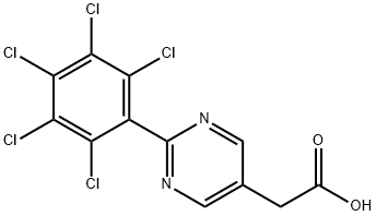 2-(Perchlorophenyl)pyrimidine-5-acetic acid,1361486-80-7,结构式
