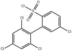 5,2',4',6'-Tetrachlorobiphenyl-2-sulfonyl chloride,1361490-26-7,结构式