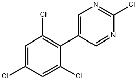 2-Chloro-5-(2,4,6-trichlorophenyl)pyrimidine 结构式
