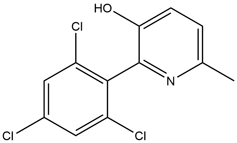 6-Methyl-2-(2,4,6-trichlorophenyl)-3-pyridinol Structure