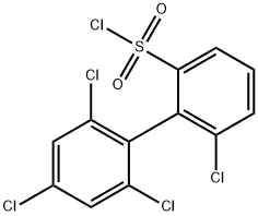 6,2',4',6'-Tetrachlorobiphenyl-2-sulfonyl chloride Structure