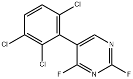 2,4-Difluoro-5-(2,3,6-trichlorophenyl)pyrimidine,1361613-89-9,结构式