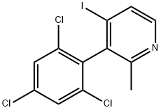 4-Iodo-2-methyl-3-(2,4,6-trichlorophenyl)pyridine Structure