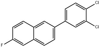 2-(3,4-Dichlorophenyl)-6-fluoronaphthalene Structure