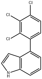 4-(2,3,4-Trichlorophenyl)indole,1361658-68-5,结构式