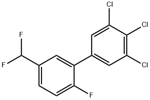 5'-(Difluoromethyl)-2'-fluoro-3,4,5-trichlorobiphenyl 结构式