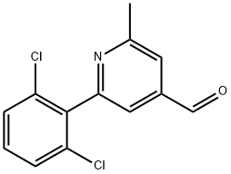 2-(2,6-Dichlorophenyl)-6-methylisonicotinaldehyde Structure