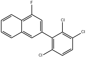 1-Fluoro-3-(2,3,6-trichlorophenyl)naphthalene|