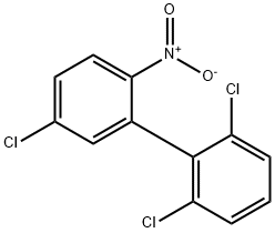 5'-Chloro-2,6-dichloro-2'-nitro-biphenyl 化学構造式