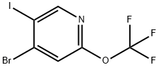 4-Bromo-5-iodo-2-(trifluoromethoxy)pyridine 结构式