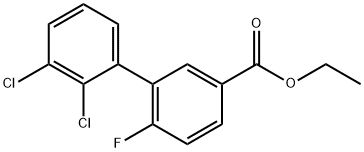 2',3'-Dichloro-6-fluoro-biphenyl-3-carboxylic acid ethyl ester 结构式