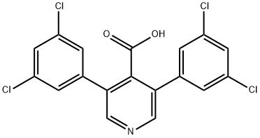 3,5-Bis(3,5-dichlorophenyl)isonicotinic acid Structure