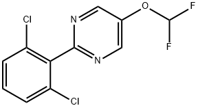 2-(2,6-Dichlorophenyl)-5-(difluoromethoxy)pyrimidine Structure