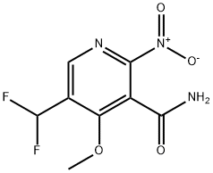 5-(Difluoromethyl)-4-methoxy-2-nitropyridine-3-carboxamide Structure