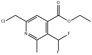 Ethyl 6-(chloromethyl)-3-(difluoromethyl)-2-methylpyridine-4-carboxylate|