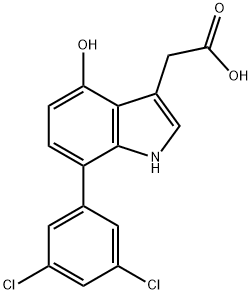 7-(3,5-Dichlorophenyl)-4-hydroxyindole-3-acetic acid,1361704-17-7,结构式