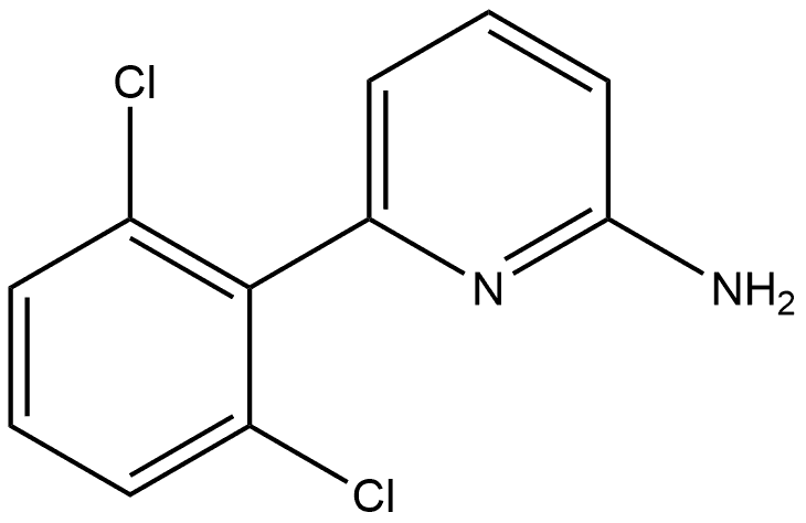 6-(2,6-Dichlorophenyl)-2-pyridinamine Struktur