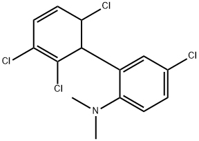 [4-Chloro-2-(2,3,6-trichlorocyclohexa-2,4-dienyl)-phenyl]-dimethyl-amine Struktur