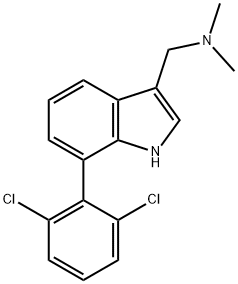 7-(2,6-Dichlorophenyl)gramine 结构式