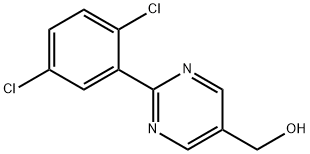 2-(2,5-Dichlorophenyl)pyrimidine-5-methanol Structure