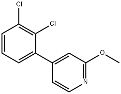 4-(2,3-Dichlorophenyl)-2-methoxypyridine Struktur