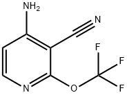 4-Amino-3-cyano-2-(trifluoromethoxy)pyridine Struktur