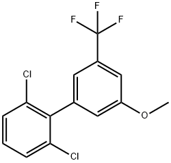 2,6-Dichloro-5'-methoxy-3'-trifluoromethyl-biphenyl 结构式