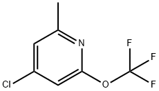 4-Chloro-2-methyl-6-(trifluoromethoxy)pyridine 结构式