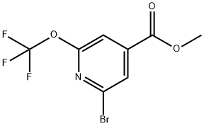 Methyl 2-bromo-6-(trifluoromethoxy)pyridine-4-carboxylate 结构式