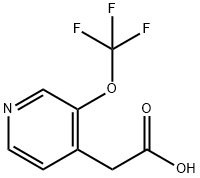 3-(Trifluoromethoxy)pyridine-4-acetic acid 结构式