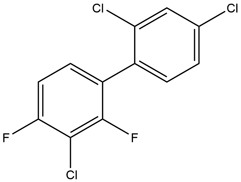 2',3,4'-Trichloro-2,4-difluoro-1,1'-biphenyl Structure