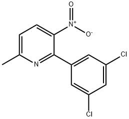 2-(3,5-Dichlorophenyl)-6-methyl-3-nitropyridine Structure