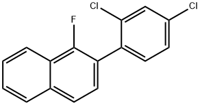 2-(2,4-Dichlorophenyl)-1-fluoronaphthalene Structure