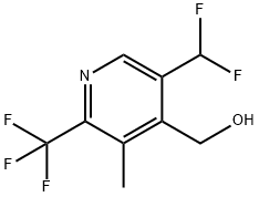 5-(Difluoromethyl)-3-methyl-2-(trifluoromethyl)pyridine-4-methanol,1361831-54-0,结构式