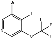 3-Bromo-4-iodo-5-(trifluoromethoxy)pyridine Struktur