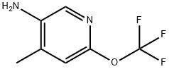 3-Pyridinamine, 4-methyl-6-(trifluoromethoxy)- Struktur