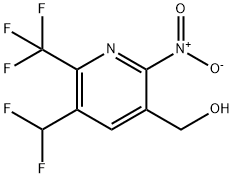 3-(Difluoromethyl)-6-nitro-2-(trifluoromethyl)pyridine-5-methanol,1361854-93-4,结构式