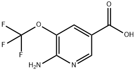 6-氨基-5-(三氟甲氧基)烟酸,1361855-40-4,结构式